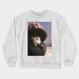 Edwardian Whippet Lady Crewneck Sweatshirt